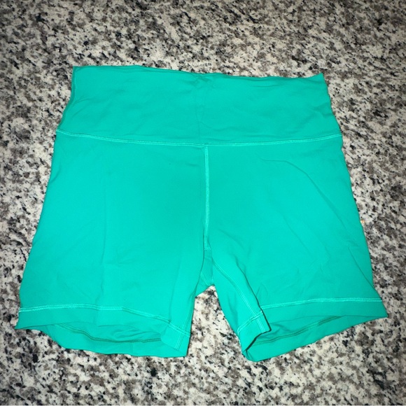 Lululemon Athletica Wunder Train High Rise 6" Kelly Green Shorts - Picture 1 of 6